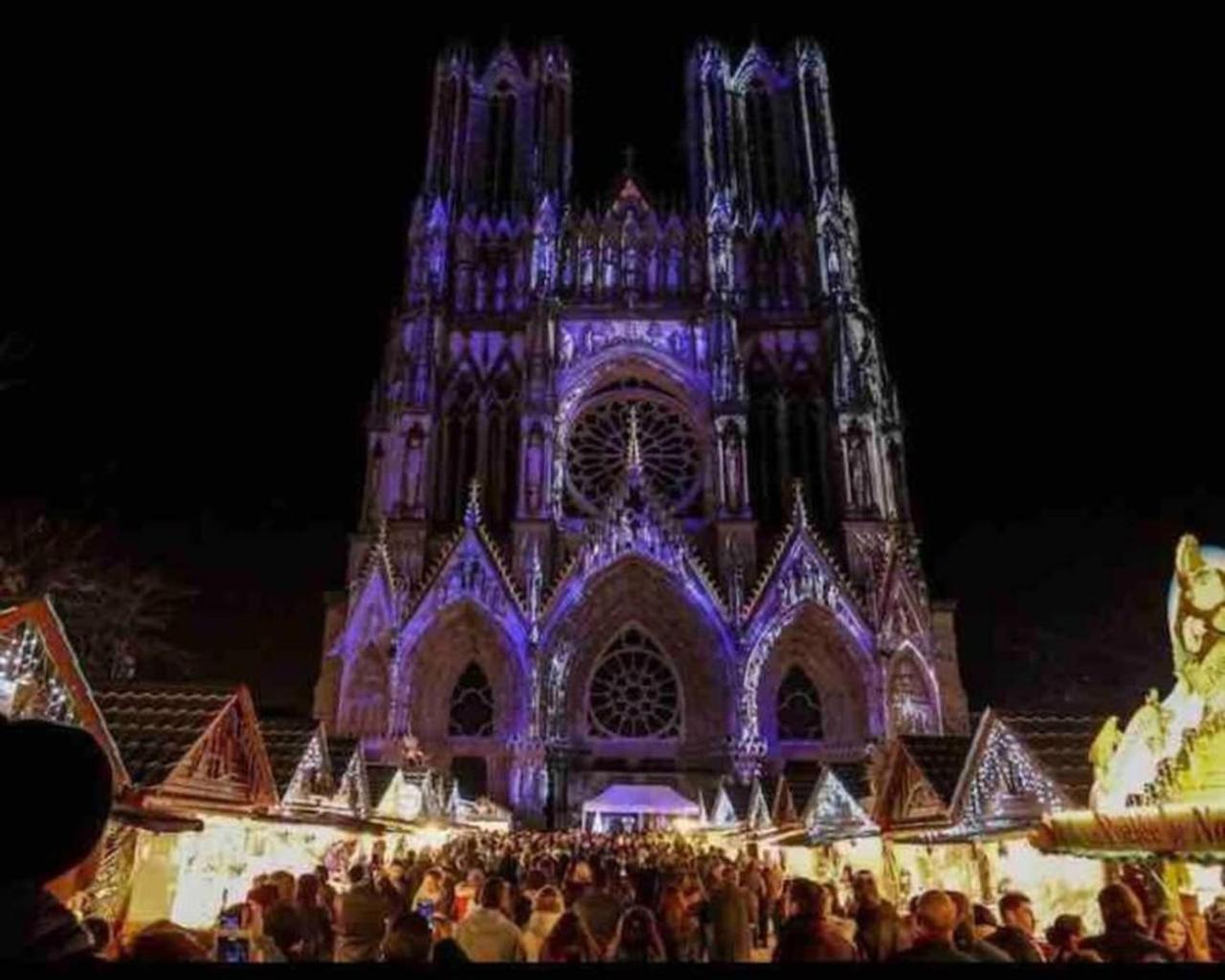Reims Centre-Ville - 2 Chambres - 6 Personnes Au 1 Er Etage Zewnętrze zdjęcie